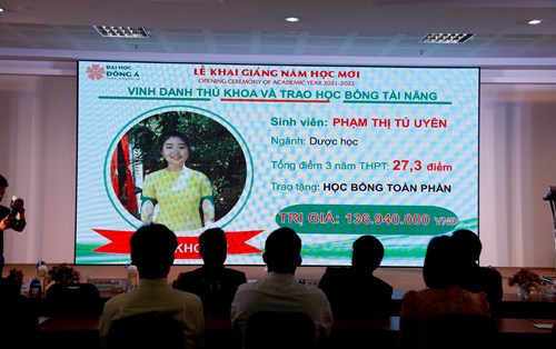 12 tỷ đồng học bổng dành cho tân sinh viên Đại học Đông Á