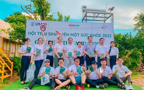 Sinh viên ngành Dinh dưỡng tham gia : Hội trại sinh viên Một sức khỏe 2022