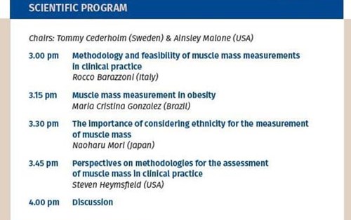 Hội thảo trực tuyến của ESPEN về chủ đề "Khối lượng cơ và chẩn đoán suy dinh dưỡng trong bối cảnh GLIM"