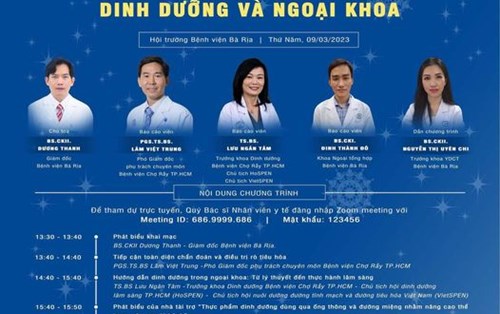 Hội thảo “DINH DƯỠNG VÀ NGOẠI KHOA
