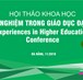 Hội thảo KH: Kinh nghiệm trong giáo dục đại học