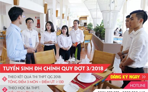Thông báo tuyển sinh Đại học chính quy Đợt 3/2018